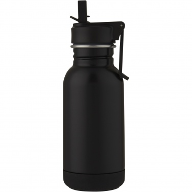 Logotrade werbemittel das Foto: Lina 400 ml Sportflasche aus Edelstahl mit Strohhalm und Schlaufe