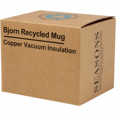 Logotrade Geschäftsgeschenke das Foto: Bjorn RCS-zertifizierter Becher aus recyceltem Edelstahl mit Kupfer-Vakuumisolierung, 360 ml