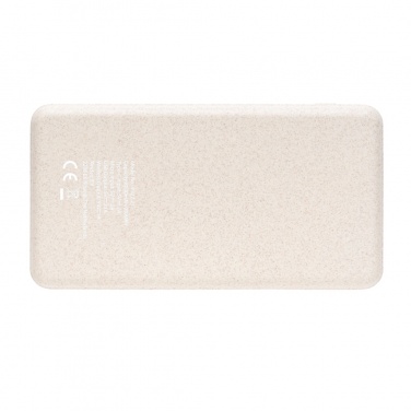 Logotrade Logogeschenke das Foto: Kork und Weizen 8.000 mAh Wireless Powerbank