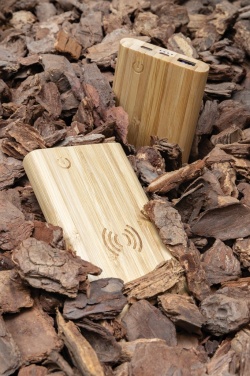 Logotrade Werbegeschenke das Foto: 5.000mAh Bambus-Powerbank