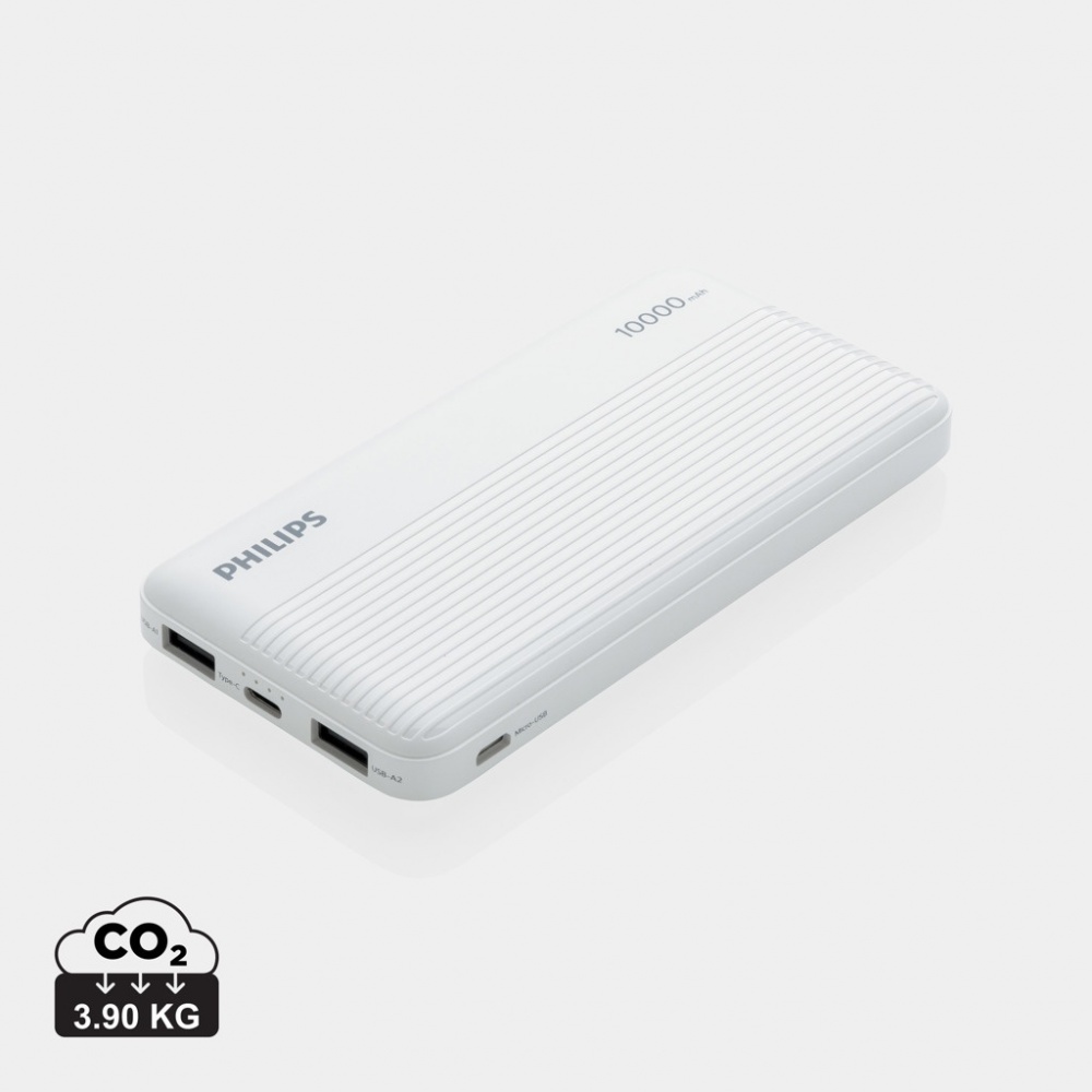 Logotrade Firmengeschenke das Foto: Philips 10.000 mAh Slim Powerbank