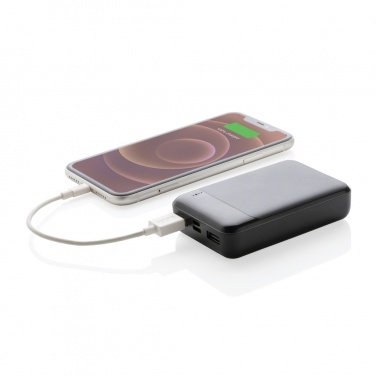 Logotrade Logogeschenke das Foto: 10.000 mAh Powerbank aus RCS Standard recyceltem Kunststoff