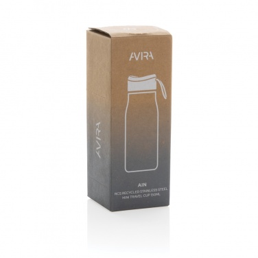 Logotrade Firmengeschenke das Foto: Avira Ain 150ml Reiseflasche aus RCS rec. Stainless-Steel
