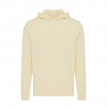 Iqoniq Rila Lightweight Hoodie aus recycelter Baumwolle, cremegelb