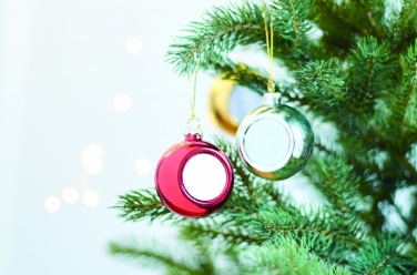 Logotrade Geschäftsgeschenke das Foto: Weihnachtskugel Sublimation