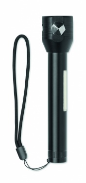 Logotrade werbemittel das Foto: 3-in-1 Aluminium-Taschenlampe mit Nothammer und Sicherheitsgurt-Schneider, individuell bedruckbar.