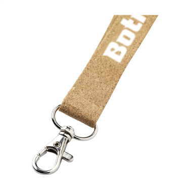 Logotrade Firmengeschenke das Foto: Lanyard Kork 2 cm Schlüsselband