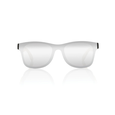 Logotrade Werbeartikel das Foto: Prism Sonnenbrille aus RCS rec. Kunststoff mit Bambusbügeln