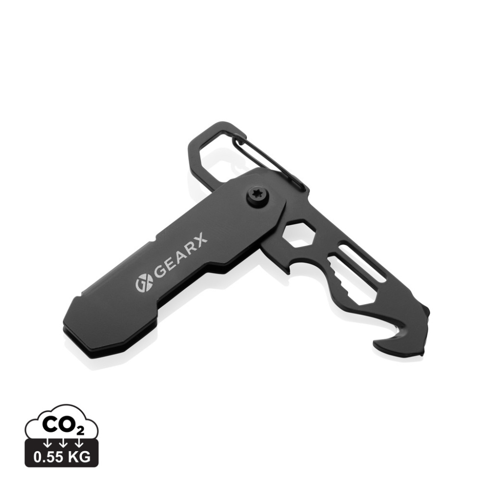 Logotrade Werbegeschenke das Foto: Gear X faltbares EDC-Werkzeug mit Karabinerhaken