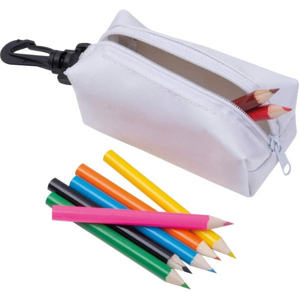 Logotrade Logogeschenke das Foto: Etui mit Buntstiften CARLTON