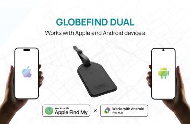 Logotrade werbemittel das Foto: Globefind Dual RCS Gepäckanhänger mit weltweiter Ortung