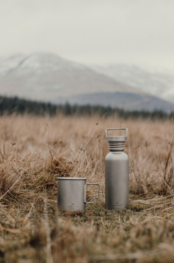 Logotrade Werbegeschenke das Foto: Nordic Drift Trail Ultraleichte Titan-Wasserflasche 600ml