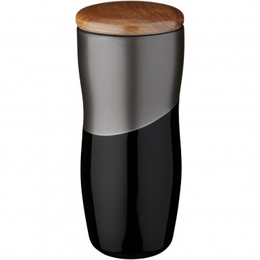 Logo trade promotional merchandise picture of: Double-walled ceramic tumbler Reno 370 ml