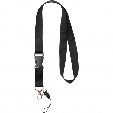 Logotrade promotional giveaway image of: Sagan phone holder lanyard with detachable buckle