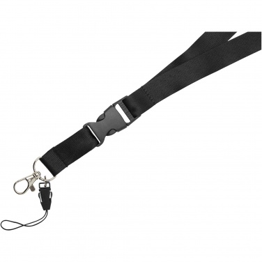 Logo trade promotional giveaways image of: Sagan phone holder lanyard with detachable buckle