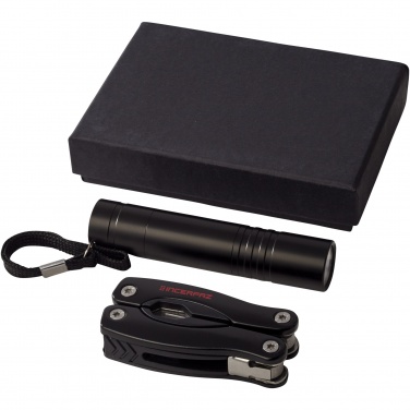 Logo trade promotional merchandise photo of: Scout multi-function knife and LED flashlight set