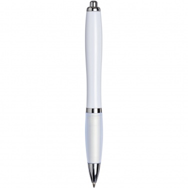Logo trade promotional merchandise photo of: Nash ballpoint pen with coloured barrel and grip