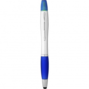Logo trade advertising products image of: Nash stylus ballpoint pen and highlighter
