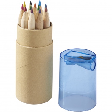 Logotrade corporate gifts photo of: Hef 12-piece coloured pencil set with sharpener