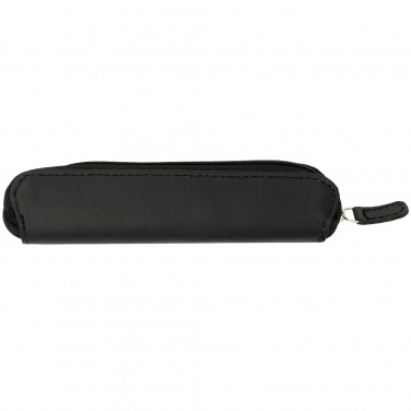 Logo trade promotional giveaway photo of: Carbon duo pen gift set with pouch