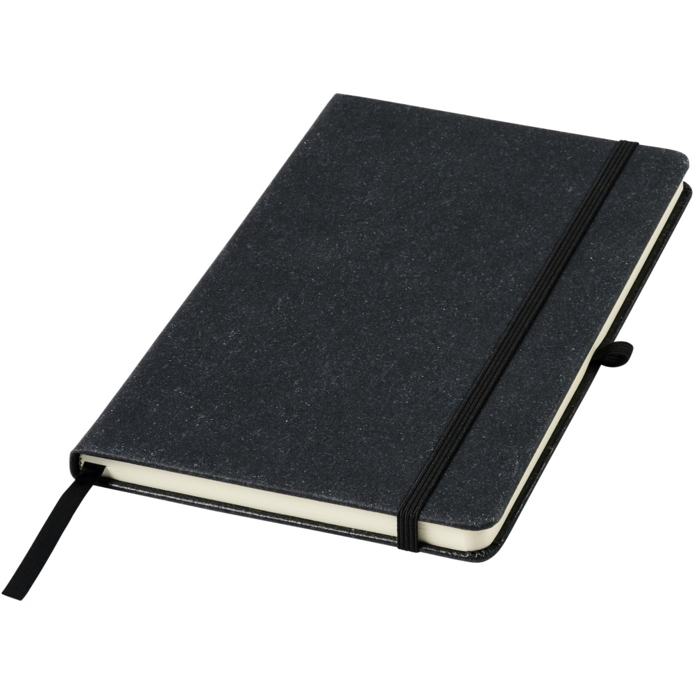 Logo trade promotional products image of: Atlana leather pieces notebook