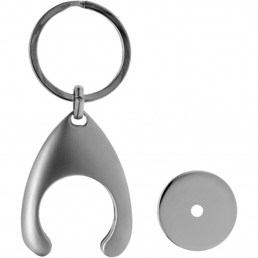 Logotrade promotional gift picture of: Trolley coin holder keychain