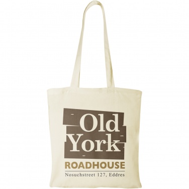 Logo trade business gifts image of: Madras 140 g/m² cotton tote bag 7L