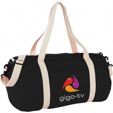 Logo trade promotional products picture of: Cochichuate cotton barrel duffel bag 25L