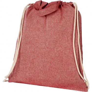 Logo trade promotional giveaways image of: Pheebs 150 g/m² recycled drawstring bag 6L