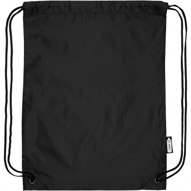 Logo trade business gifts image of: Oriole RPET drawstring bag 5L