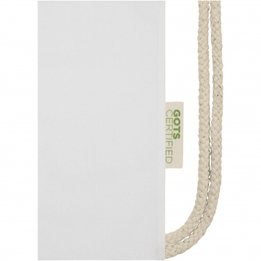 Logo trade corporate gift photo of: Orissa 100 g/m² organic cotton drawstring bag 5L