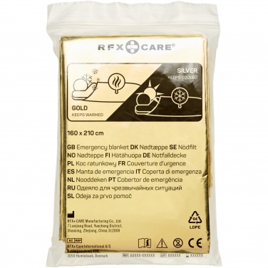 Logo trade promotional giveaways image of: Frederik 2-function emergency blanket