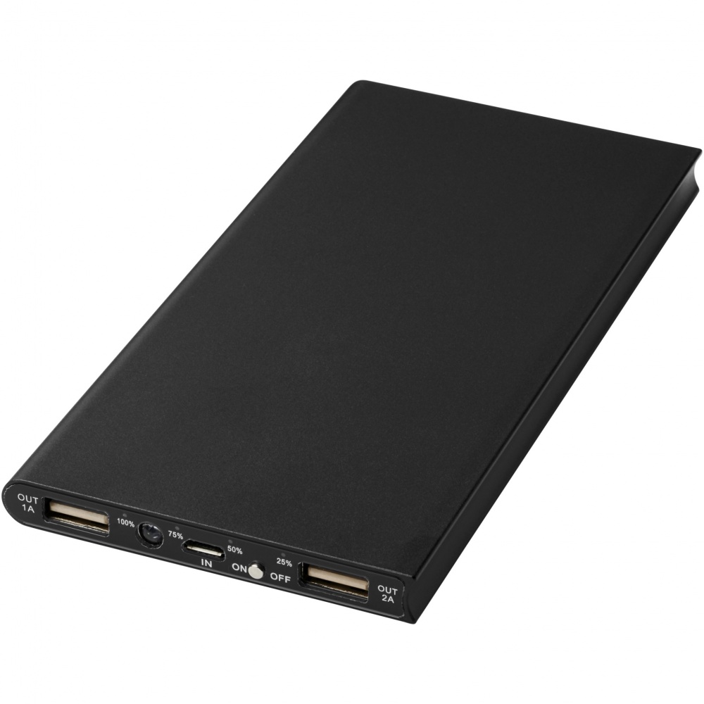 Logo trade promotional merchandise photo of: Plate 8000 mAh aluminium power bank