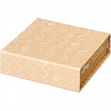 Logotrade promotional item picture of: Leaf 5W bamboo and fabric wireless charging pad