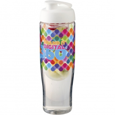 Logo trade promotional gifts image of: H2O Active® Tempo 700 ml flip lid sport bottle & infuser