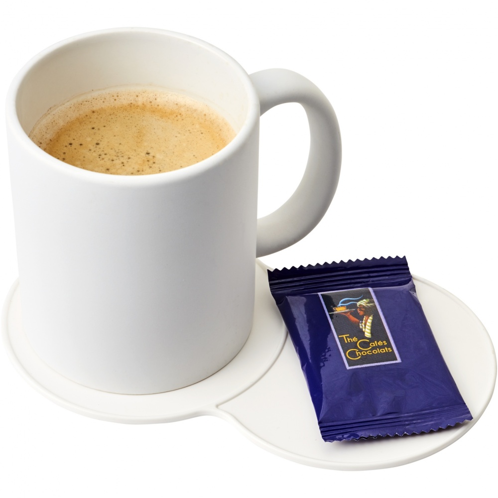 Logotrade promotional gift picture of: Sidekick plastic coaster