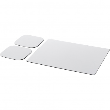 Logo trade promotional giveaway photo of: Brite-Mat® mouse mat and coaster set combo 3