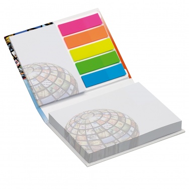 Logo trade promotional giveaway photo of: Combi notes page marker set hard cover