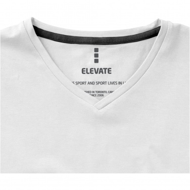 Logo trade promotional giveaway photo of: Kawartha short sleeve men's organic V-neck t-shirt