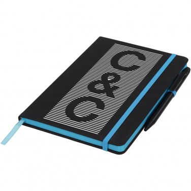 Logo trade promotional giveaways picture of: Noir Edge medium notebook