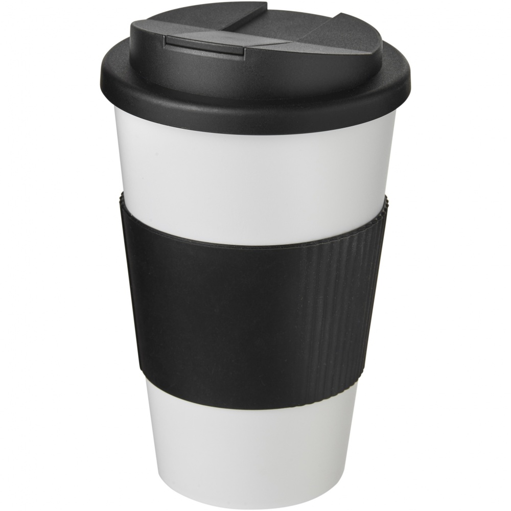 Logotrade corporate gift picture of: Americano® 350 ml tumbler with grip & spill-proof lid