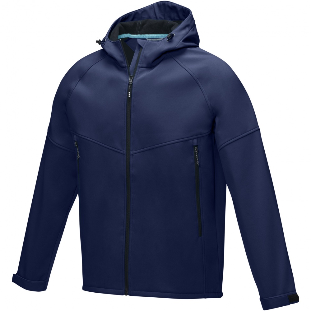 Logo trade promotional gifts image of: Coltan men’s GRS recycled softshell jacket