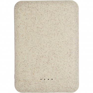 Logo trade advertising products image of: Asama 5000 mAh wheat straw power bank