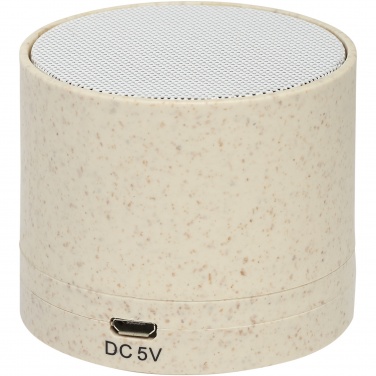 Logo trade business gift photo of: Kikai wheat straw Bluetooth® speaker