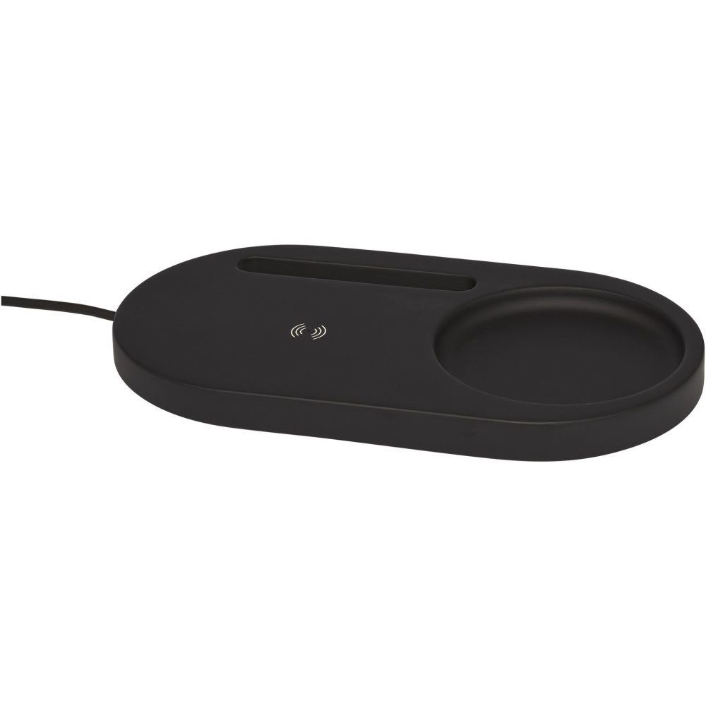 Logo trade promotional gifts image of: Klip 5W wireless charging desk organizer