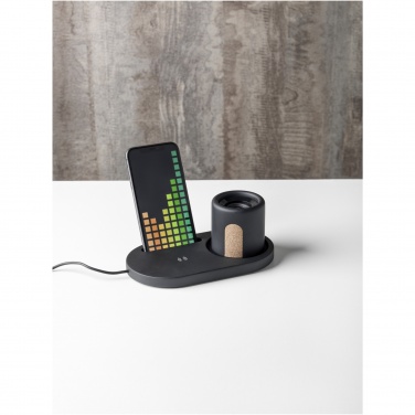 Logotrade promotional gift picture of: Klip 5W wireless charging desk organizer