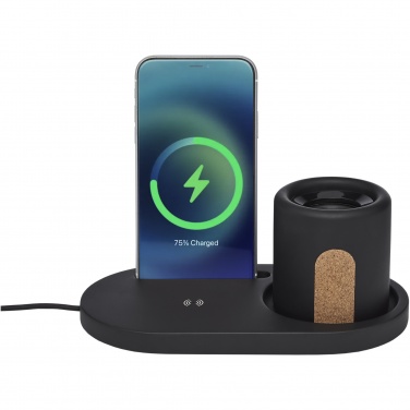 Logotrade promotional product image of: Klip 5W wireless charging desk organizer