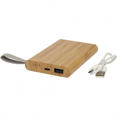 Logotrade business gifts photo of: Tulda 5000 mAh bamboo power bank