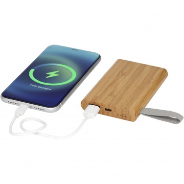 Logo trade business gift photo of: Tulda 5000 mAh bamboo power bank