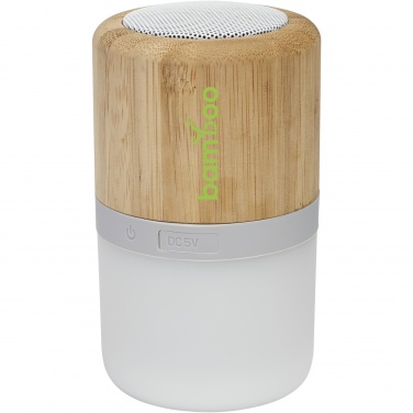 Logotrade business gift image of: Aurea bamboo Bluetooth® speaker with light 